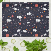 Linge De Cuisine Motif de l'astronaute Doodle (Plié)