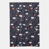 Linge De Cuisine Motif de l'astronaute Doodle (Vertical)