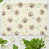 Linge De Cuisine Motif de l'épreuve de Pâques Bunny (Plié)