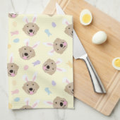 Linge De Cuisine Motif de l'épreuve de Pâques Bunny (Quart Plié)