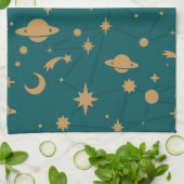 Linge De Cuisine Motif de l'espace (Plié)