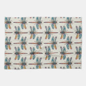 Linge De Cuisine Motif de libellule coloré (Horizontal)