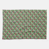 Linge De Cuisine Motif de libellule rouge (Horizontal)