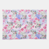 Linge De Cuisine Motif de licornes et de roses (Horizontal)
