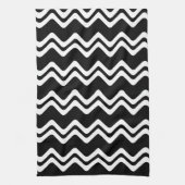 Linge De Cuisine Motif de ligne double couleur Zig Zag (Vertical)