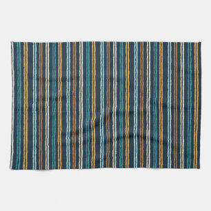 Linge De Cuisine Motif de lignes verticales abstraites