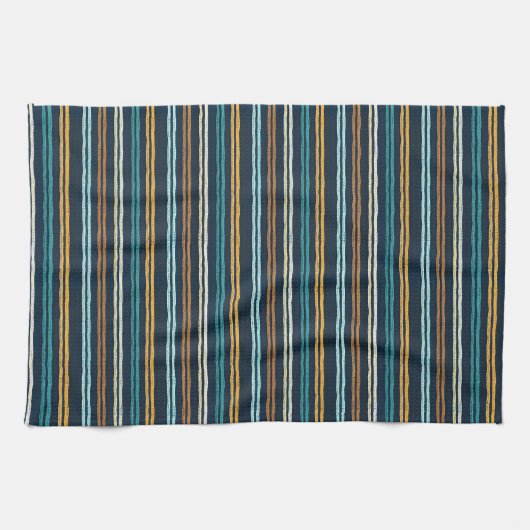 Linge De Cuisine Motif de lignes verticales abstraites (Horizontal)