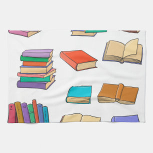 Linge De Cuisine Motif de livre