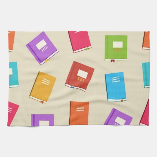 Linge De Cuisine Motif de livre (Horizontal)