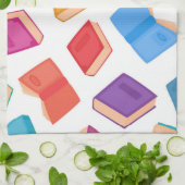 Linge De Cuisine Motif de livre (Plié)