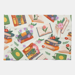 Linge De Cuisine Motif de livre