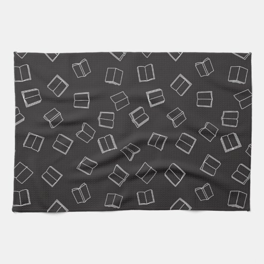Linge De Cuisine Motif de livre (Horizontal)
