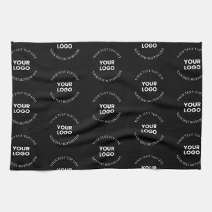 Linge De Cuisine Motif de logo et de texte modifiable facile à remp