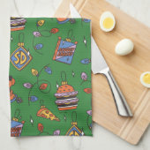 Linge De Cuisine Motif de lumières de snack de vacances de Scooby-D (Quart Plié)