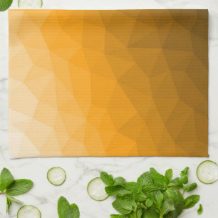 Linge De Cuisine Motif de maillage géométrique à dégradé orange