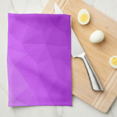 Linge De Cuisine Motif de maillage géométrique dégradé de lavande v (Quart Plié)