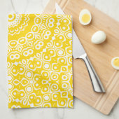 Linge De Cuisine Motif de mandala jaune doré (Quart Plié)