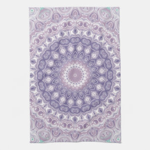 Linge De Cuisine Motif de mandala lavande et lilas