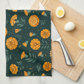 Linge De Cuisine Motif de Marigolds (Quart Plié)