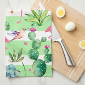 Linge De Cuisine Motif de mélodie tropicale (Quart Plié)