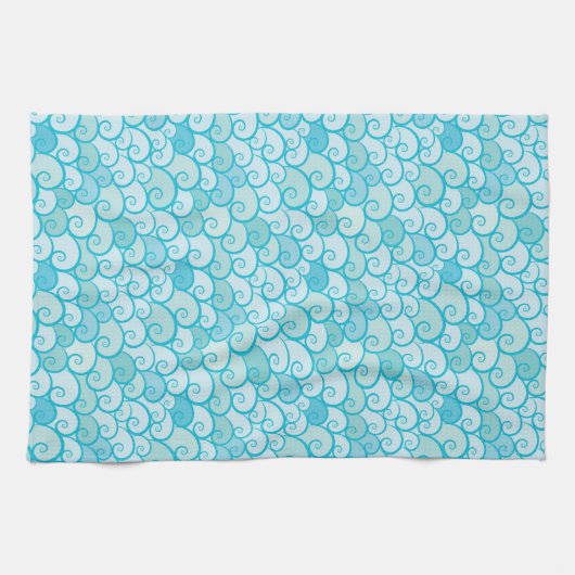 Linge De Cuisine Motif de mer (Horizontal)