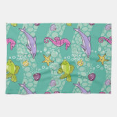 Linge De Cuisine Motif de mer d'été (Horizontal)