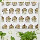 Linge De Cuisine Motif de mini-muffins mignons (Plié)