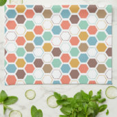 Linge De Cuisine Motif de module de ruche d'abeille (Plié)