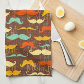 Linge De Cuisine Motif de moustache (Quart Plié)