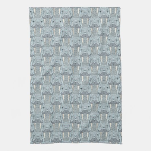 Linge De Cuisine Motif de moustache de morse (Vertical)