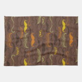 Linge De Cuisine Motif de moustache, rétro style 5 (Horizontal)