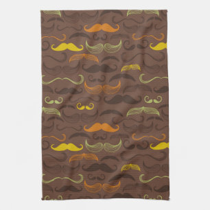 Linge De Cuisine Motif de moustache, rétro style 5