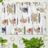 Linge De Cuisine Motif de musique néo-zélandais (Plié)