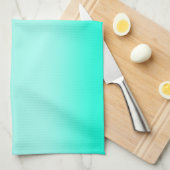 Linge De Cuisine Motif de nature à dégradé vert moderne aquarelle (Quart Plié)