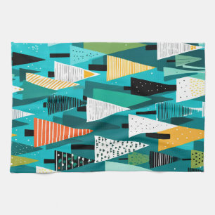 Linge De Cuisine Motif de Noël coloré moderne