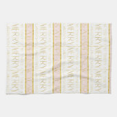 Linge De Cuisine Motif de Noël en or rose #35 ID1009 (Horizontal)