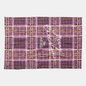 Linge De Cuisine Motif de Noël Magenta Gold n° 7 ID1009 (Horizontal)