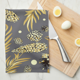 Linge De Cuisine Motif de Noël, Neige de Pin 2