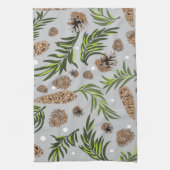 Linge De Cuisine Motif de Noël, Pine Snow 10 (Vertical)