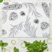 Linge De Cuisine Motif de Noël, Pine Snow 7 (Plié)