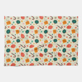 Linge De Cuisine Motif de Noël rétro et cadeau (Horizontal)