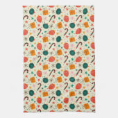 Linge De Cuisine Motif de Noël rétro et cadeau (Vertical)