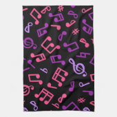 Linge De Cuisine Motif de notes musicales (Vertical)