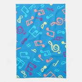Linge De Cuisine Motif de notes musicales (Vertical)