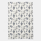 Linge De Cuisine Motif de notes musicales mignonnes (Vertical)