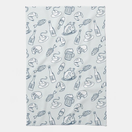 Linge De Cuisine Motif de nourriture (Vertical)