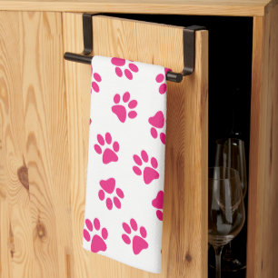 Linge De Cuisine Motif De Pailles, Paniers De Chien, Pailles Roses