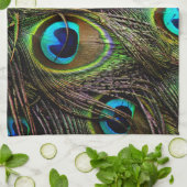 Linge De Cuisine motif de paon (Plié)