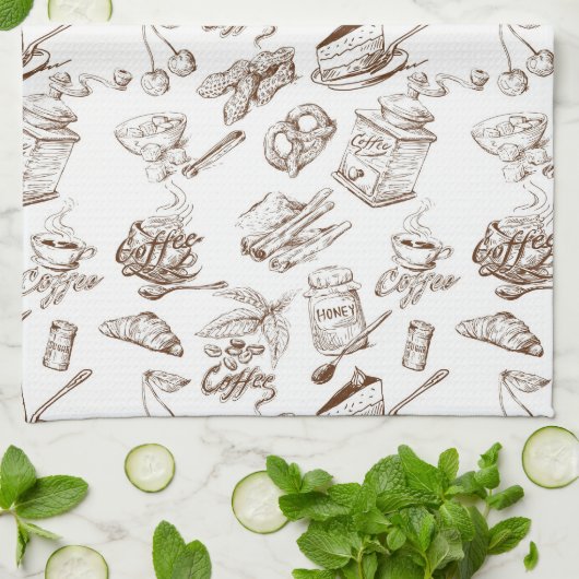 Linge De Cuisine Motif de papier (Plié)