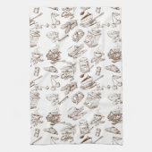 Linge De Cuisine Motif de papier (Vertical)